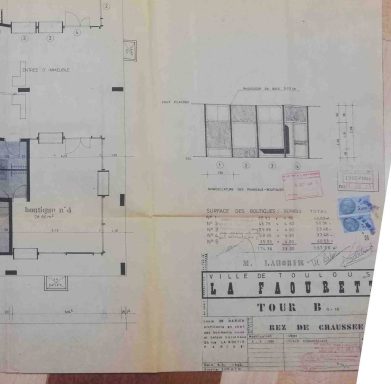 Plan de 1966 des tours